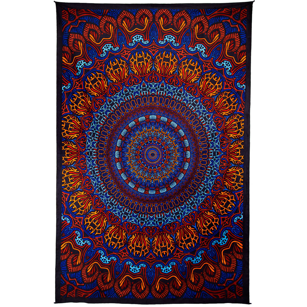 3D Origin Of Life Tapestry 60x90" by Sunshine Joy
